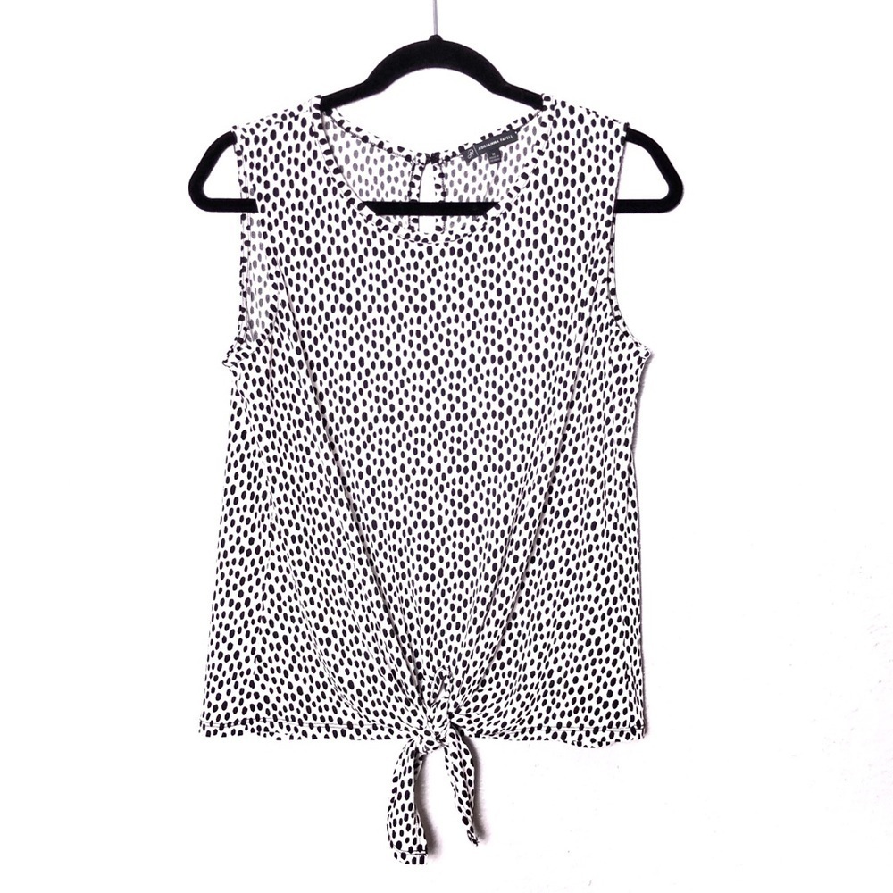 Adrianna Papell Knot Tie Sleeveless Top Medium